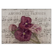 Zu den Stiefmütterchen Schneidebrett (Vorderseite)