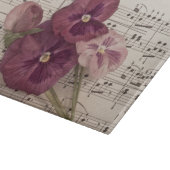 Zu den Stiefmütterchen Schneidebrett (Ecke)