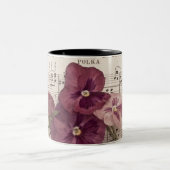 Zu den Stiefmütterchen Zweifarbige Tasse (Mittel)