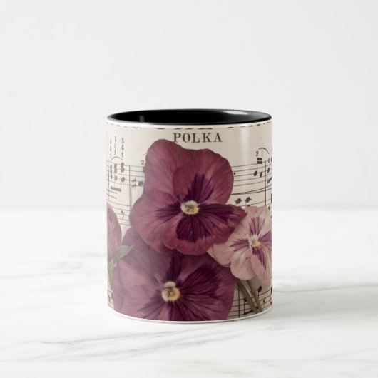 Zu den Stiefmütterchen Zweifarbige Tasse (Mittel)