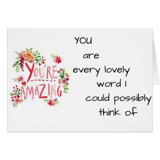 ZU DENKEN, U MACHT MICH SMILE-U R PHANTASTISCH (Vorderseite (Horizontal))