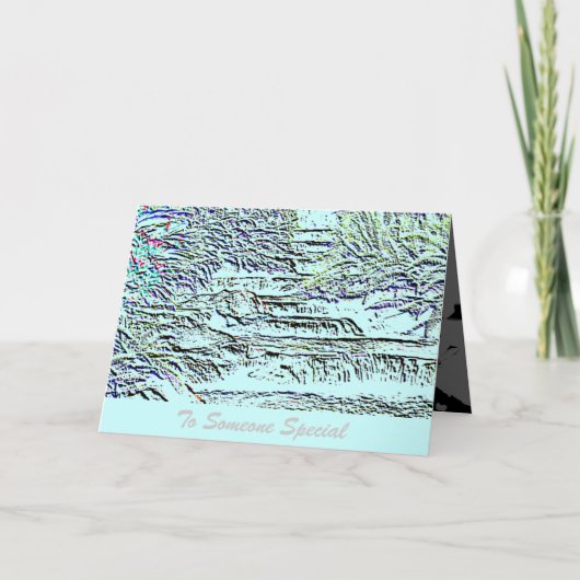 Zu diesem besonderen jemand Waterfall Gruß Karte (Vorderseite)