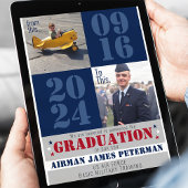 Zu diesem Foto für den militärischen Abschluss Ankündigung