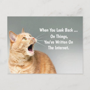 Zu Dingen, die du im Internet geschrieben hast, wi Postkarte