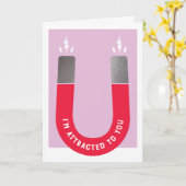 Zu Dir Magnet Valentins Grußkarte angezogen Karte (Gelbe Blume)