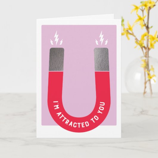 Zu Dir Magnet Valentins Grußkarte angezogen Karte (Gelbe Blume)