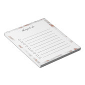 Zu-Do-Notepad mit weißem und goldenem Marmor Notizblock (angewinkelt)