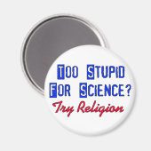 Zu dumm für die Wissenschaft Magnet (Vorderseite/Rückseite)