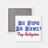 Zu dumm für die Wissenschaft Magnet (Vorderseite/Rückseite)
