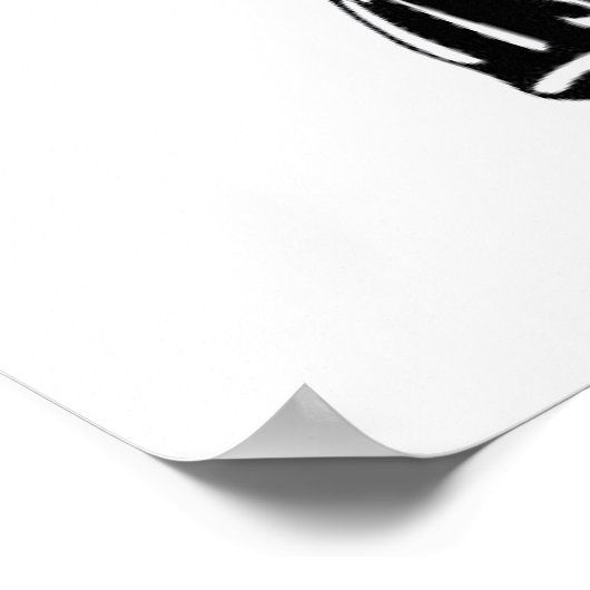 Zu dunkel zum Lesen Poster (Ecke)