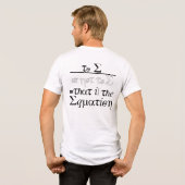 Zu E oder nicht zu E, das ist die Gleichung Tri-Blend Shirt (Rückseite voll)