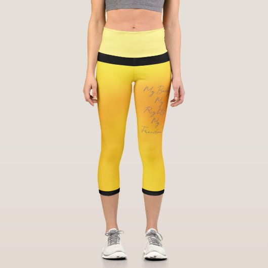 Zu echte Frauenrechte Hochwaiste Capris (Vorderseite)