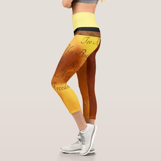 Zu echte Frauenrechte Hochwaiste Capris (Links)