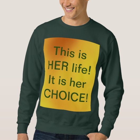 Zu echtes Frauenrecht Männerpult Sweatshirt (Vorderseite)