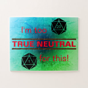 Zu echtes neutrales Rätsel Puzzle