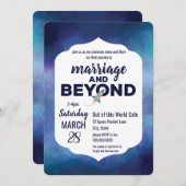 Zu Ehe und über die Galaxy Baby Dusche einladen Einladung (Vorne/Hinten)