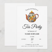Zu Ehren der Tea-Party Einladung (Vorne/Hinten)
