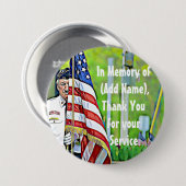 Zu Ehren Ihres militärischen Buttons (Vorne & Hinten)
