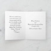 Zu Ehren Jesu Weihnachtskarte Feiertagskarte (Innenseite)