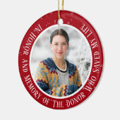 Zu Ehren und zur Erinnerung an die Transplantation Keramik Ornament (Links)