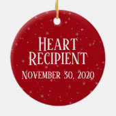 Zu Ehren und zur Erinnerung an die Transplantation Keramik Ornament (Hinten)