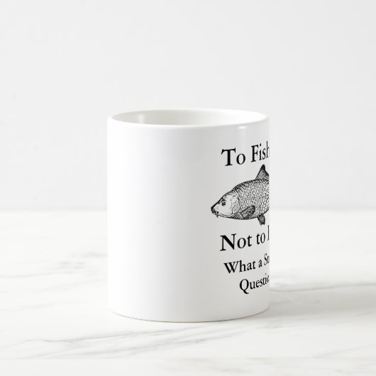 Zu eine welche dumme Fragen-Tasse fischen oder Kaffeetasse (Mittel)