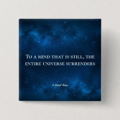 Zu einem Bewusstsein, das immer noch ist - ein Mis Button (Vorderseite)