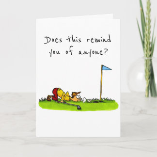 ZU EINEM *GOLFER* AUF IHRER GEBURTSKARTE KARTE