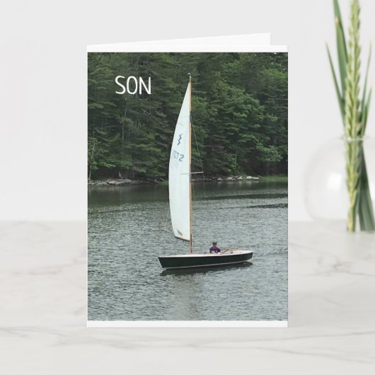 ZU EINEM GROSSEN SOHN AM GEBURTSTAG! KARTE (Vorderseite)