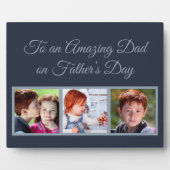 Zu einem Phantastischen Vater am Foto des Vaters Fotoplatte (Vorderseite)