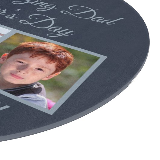 Zu einem Phantastischen Vater am Foto des Vaters Schneidebrett (Ecke)