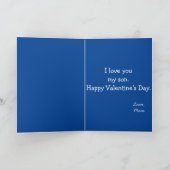 Zu einem Sohn am Valentinstag Tiger Karte (Innenseite)