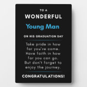 zu einem wunderbaren jungen Mann am Abschluss Fotoplatte (Vorderseite)