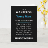 zu einem wunderbaren jungen Mann am Abschluss Karte (Gelbe Blume)