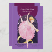 Zu einer Ballett-Erwägung Einladung (Vorne/Hinten)