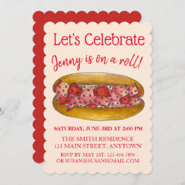 Zu einer (Lobster) Roll Gratulationen Feier Einladung