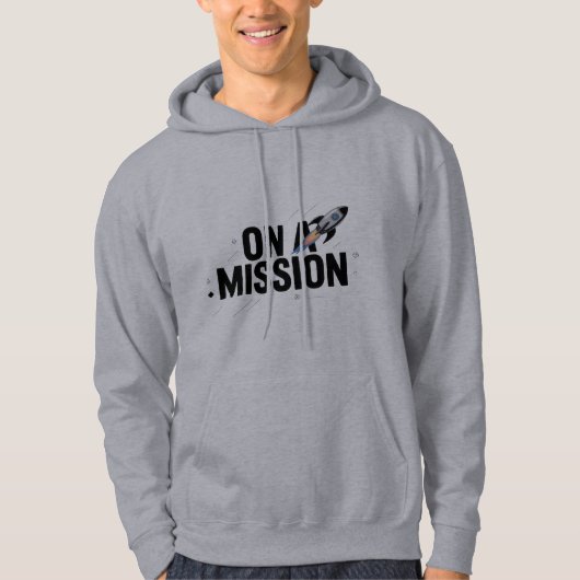 zu einer Mission, einem Retro-Raketenschiff, T - S Hoodie (Vorderseite)