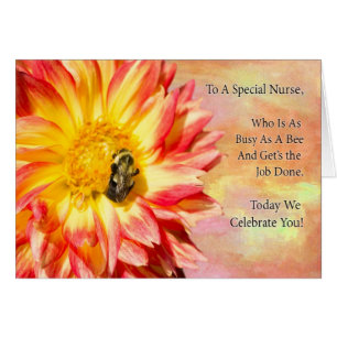 zu einer speziellen Krankenschwester rot und gelb