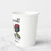 Zu einer (Sushi) Roll Gratulationen Feier Pappbecher (Links)