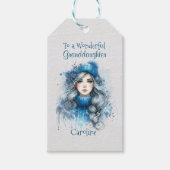 Zu einer wunderbaren Weihnachtszeit der Großtochte Geschenkanhänger (Vorderseite)