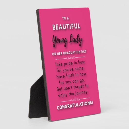 zu einer wunderschönen jungen Dame am 2. Abschluss Fotoplatte (Seite)