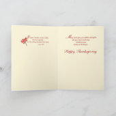 Zu Erntedank mit Cross und Pumpkin Karte (Innenseite)