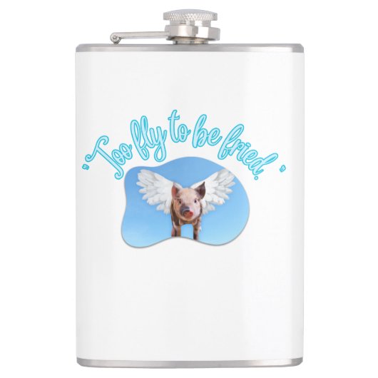 Zu fliegen, um Freund zu sein Flachmann (Vorderseite)