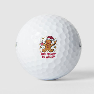 Zu fröhlich, um sich Sorgen zu machen, lustiger Gi Golfball