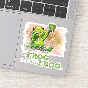 Zu Frosch oder nicht zu Frosch ... Aufkleber
