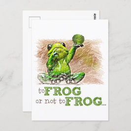 Zu Frosch oder nicht zu Frosch ... Postkarte