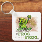 Zu Frosch oder nicht zu Frosch ... Schlüsselanhäng Schlüsselanhänger (Vorderseite)