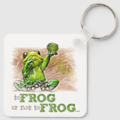 Zu Frosch oder nicht zu Frosch ... Schlüsselanhäng Schlüsselanhänger (Rückseite)