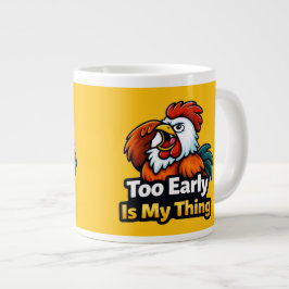 Zu früh ist mein Ding, Roaster-Zitat Jumbo-Tasse