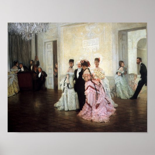 Zu früh von James Tissot Poster (Vorne)